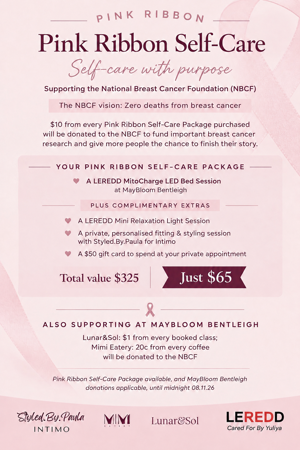 PINK RIBBON EVENT DETAILS